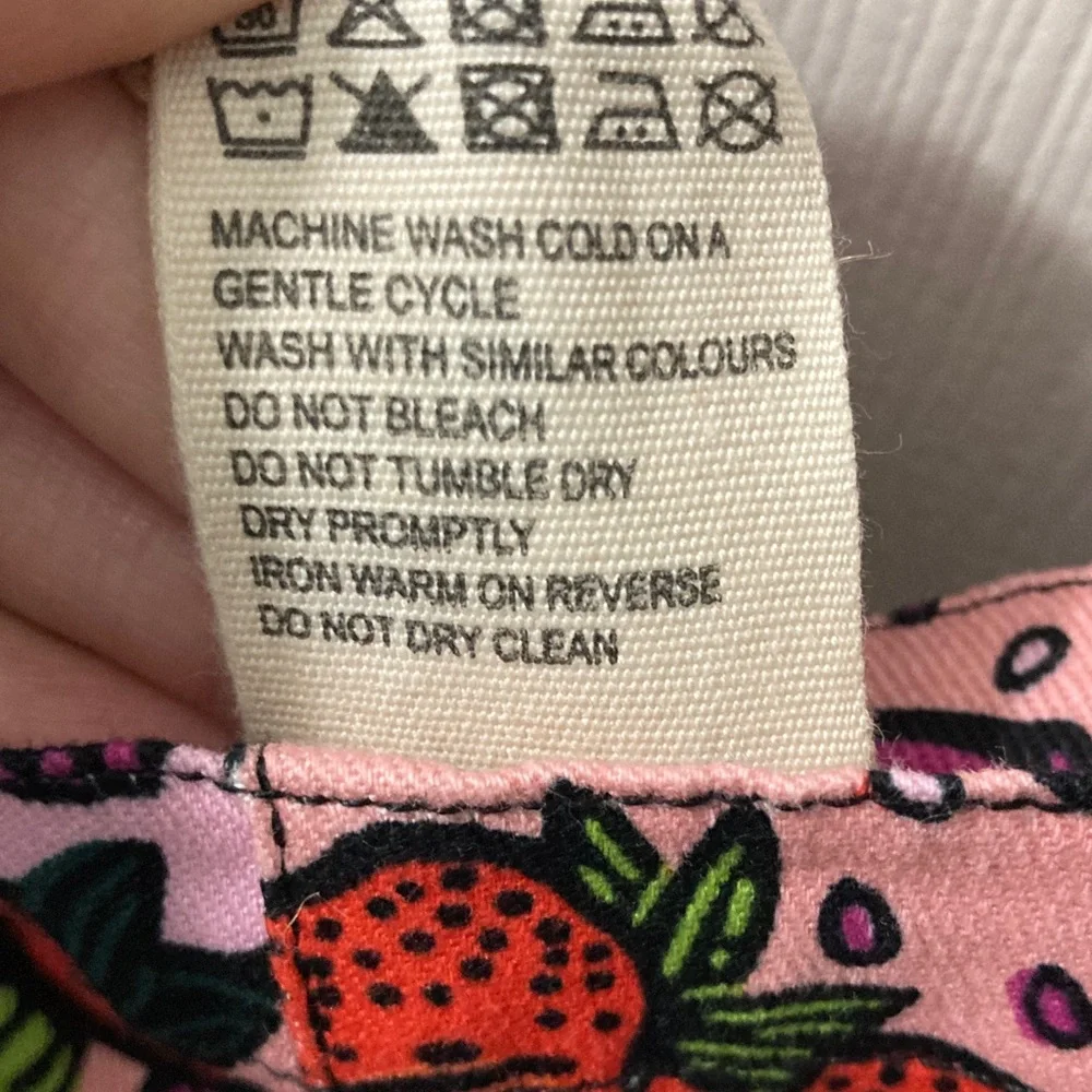 Lucy & Yak “Vulva-Rees” Vibrant Patterned Dungarees Overall one piece - Picture 12 of 14